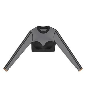 IVY PARK DRIP 2.2 LONG SLEEVE MESH CROP TOP